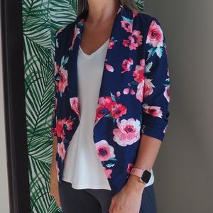 Blue Blazer Style Top